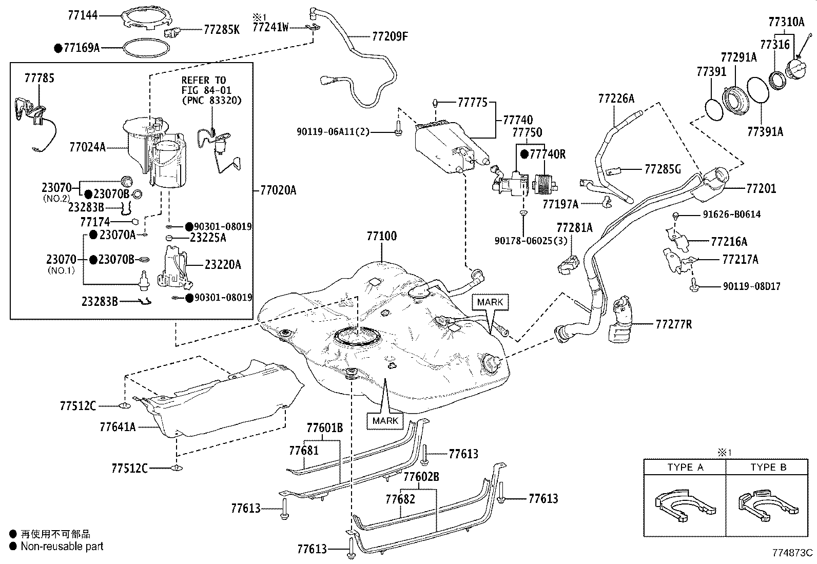 77209-33151 TUBE SUB-ASSY, FUEL TANK MAIN product image