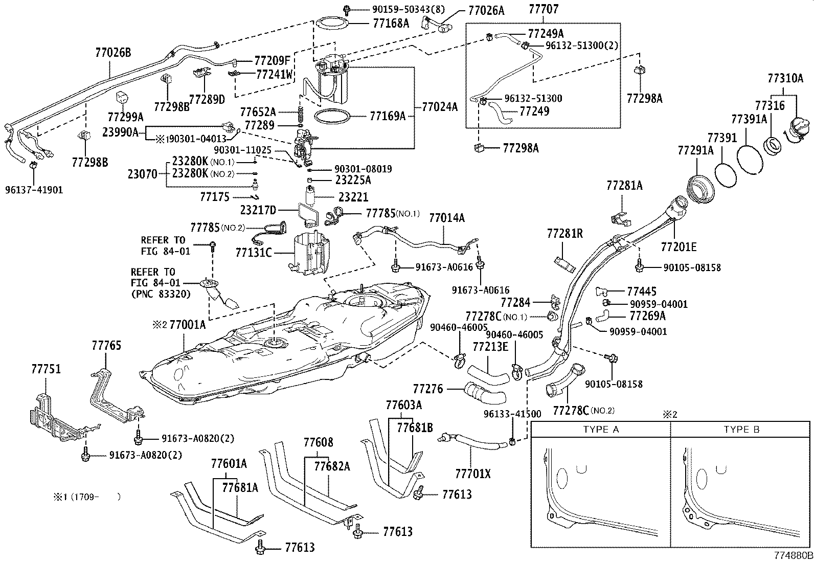 77209-48110 TUBE SUB-ASSY, FUEL TANK MAIN product image