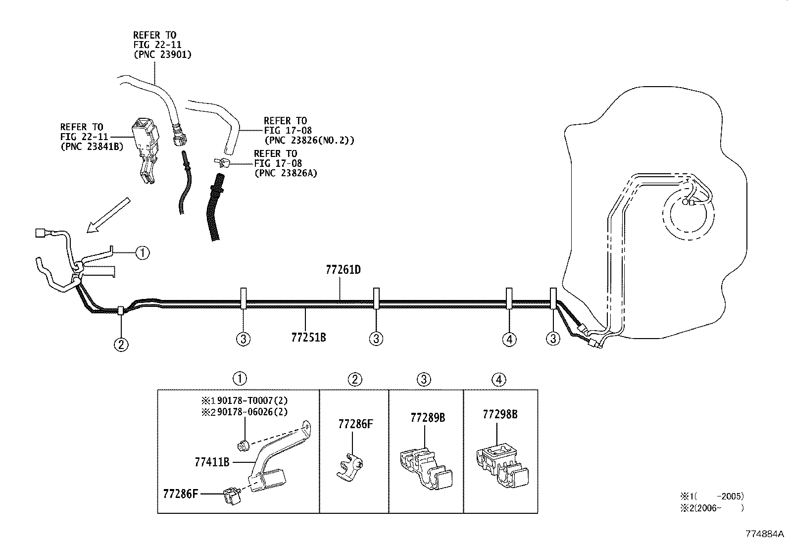 77210-02742 PIPE ASSY, FUEL TANK FILLER product image