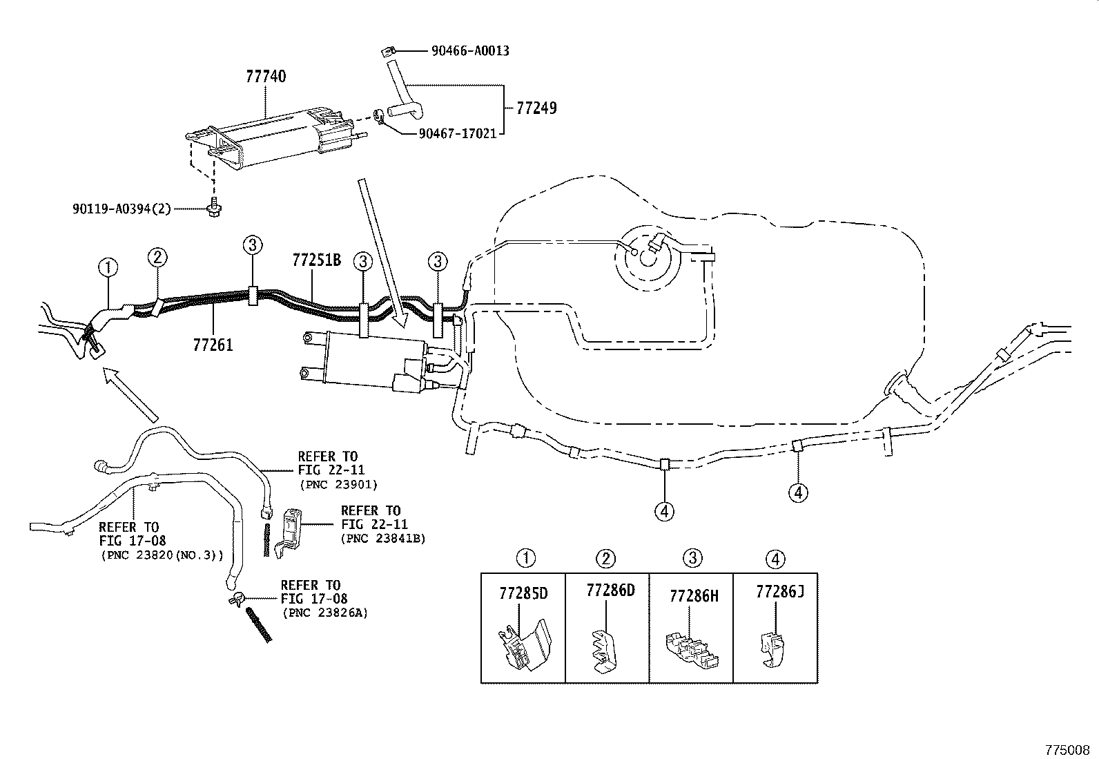 23283-F0010 HOLDER, FUEL PRESSURE REGULATOR product image