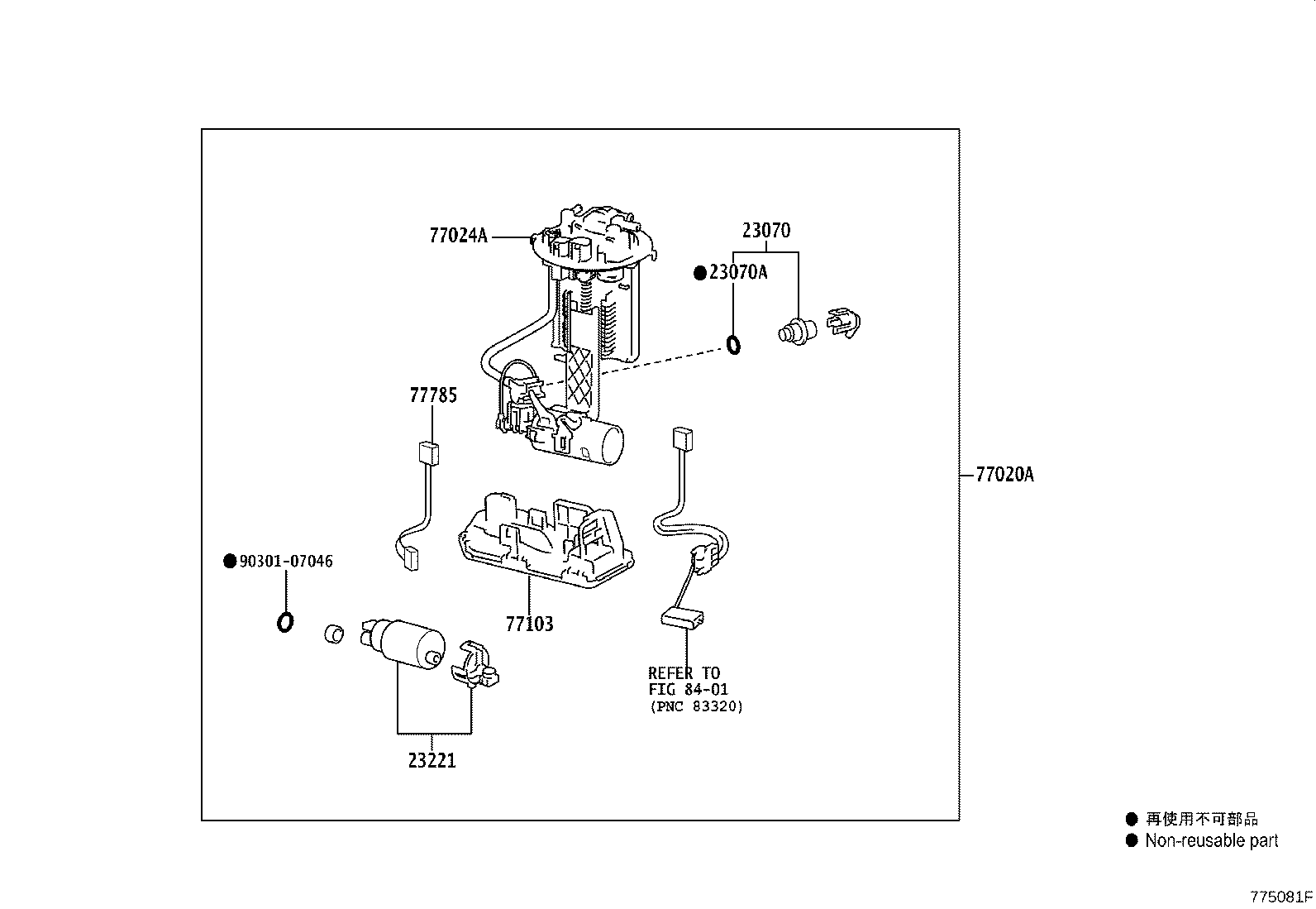 77024-52260 PLATE SUB-ASSY, FUEL SUCTION product image