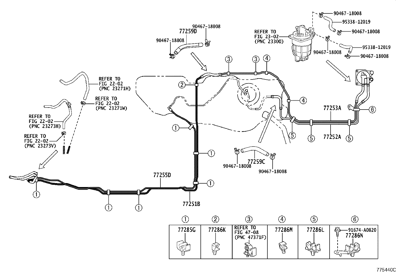 77213-60410 HOSE, FUEL TANK TO FILLER PIPE product image