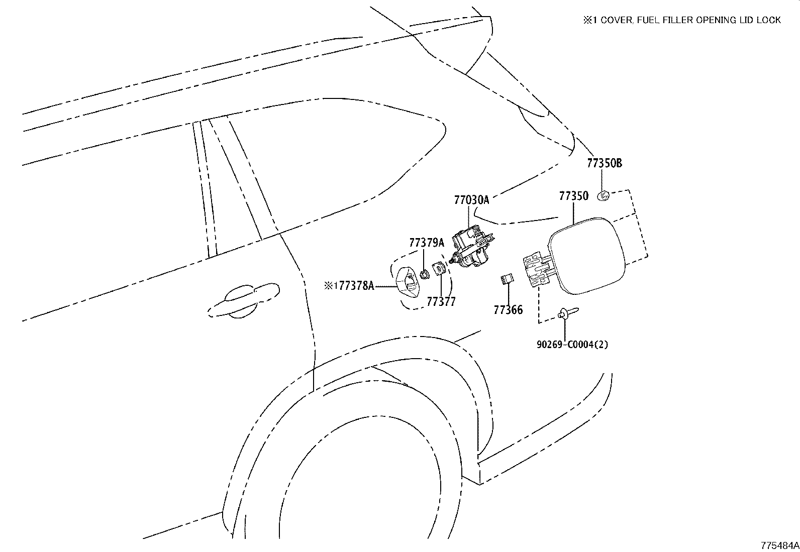 77024-0R070 PLATE SUB-ASSY, FUEL SUCTION product image