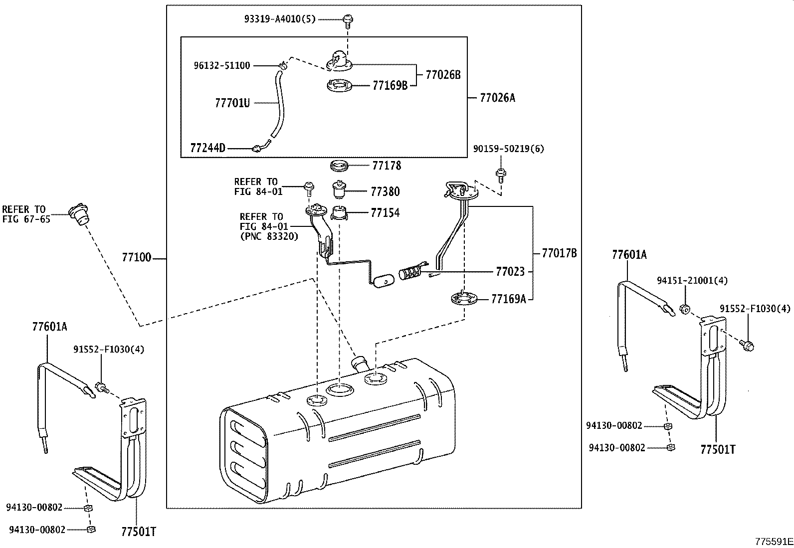 77100-25540 TANK ASSY, FUEL product image