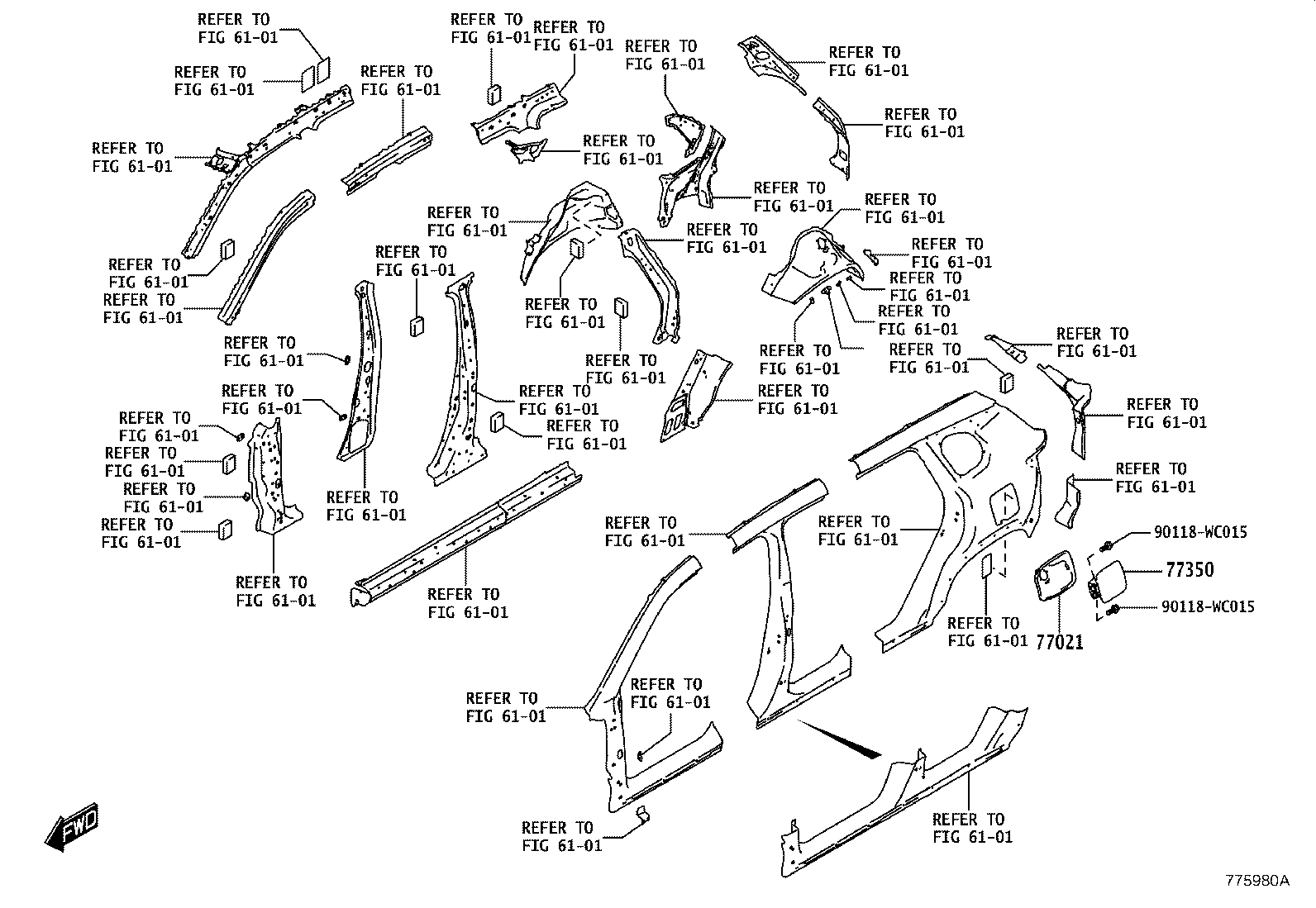 77251-WC010 TUBE SUB-ASSY, FUEL TANK MAIN product image