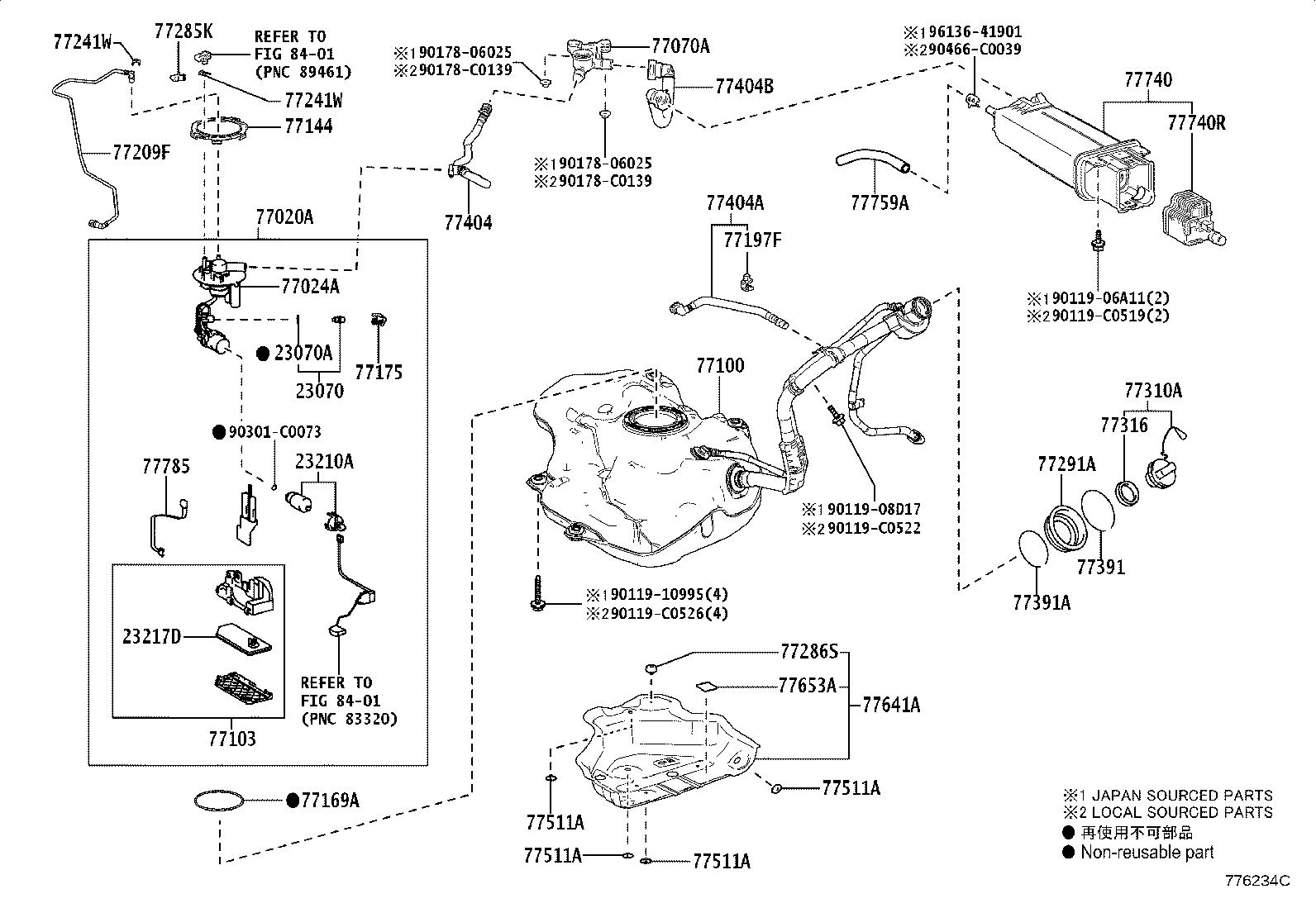 77020-F4100 TUBE ASSY, FUEL SUCTION W/PUMP & GAGE product image