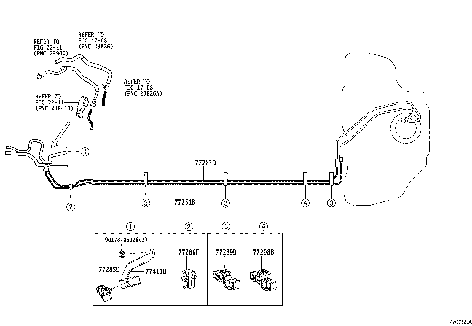 77210-02742 PIPE ASSY, FUEL TANK FILLER product image