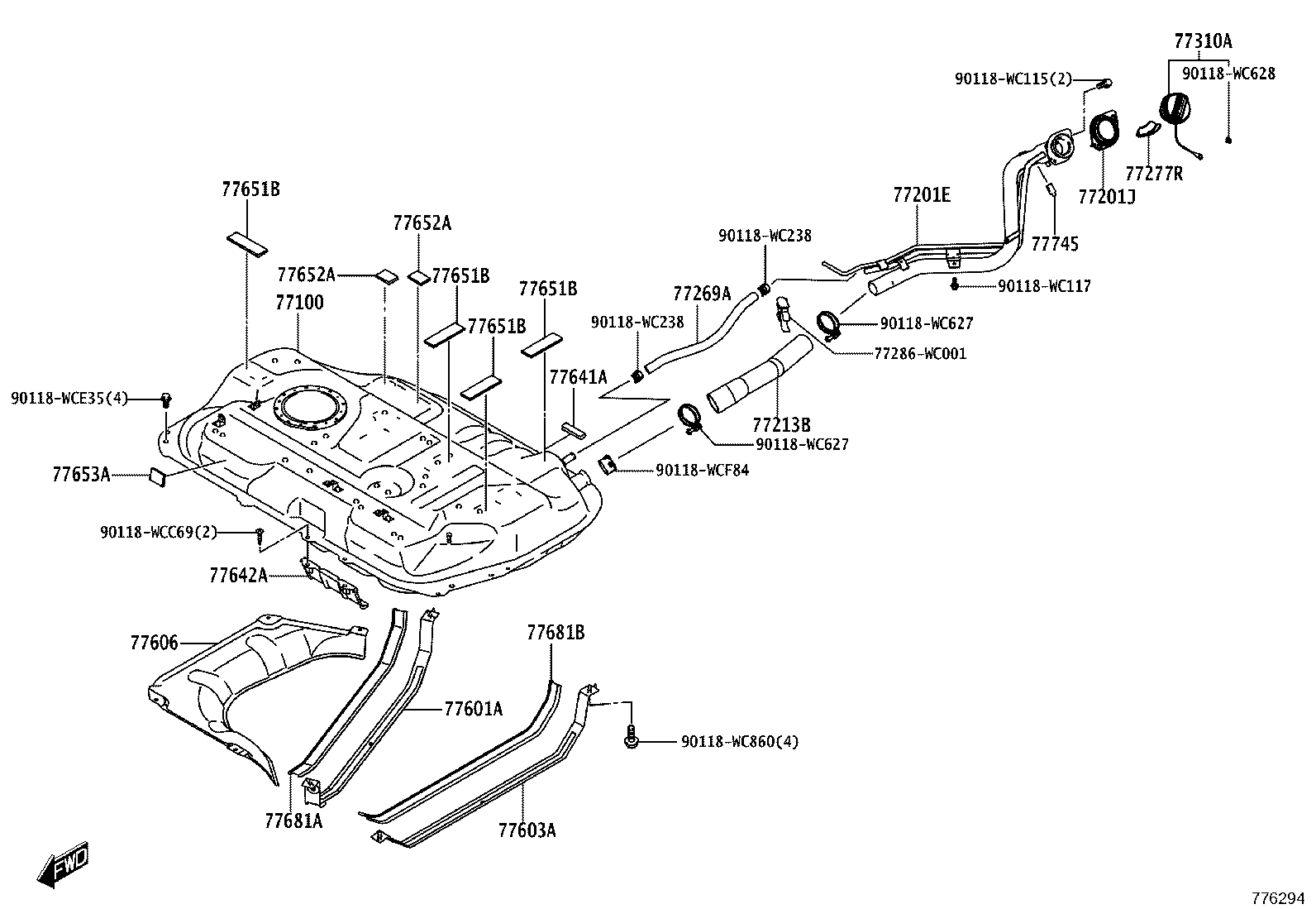 23273-WC001 HOSE, FUEL, NO.3 product image