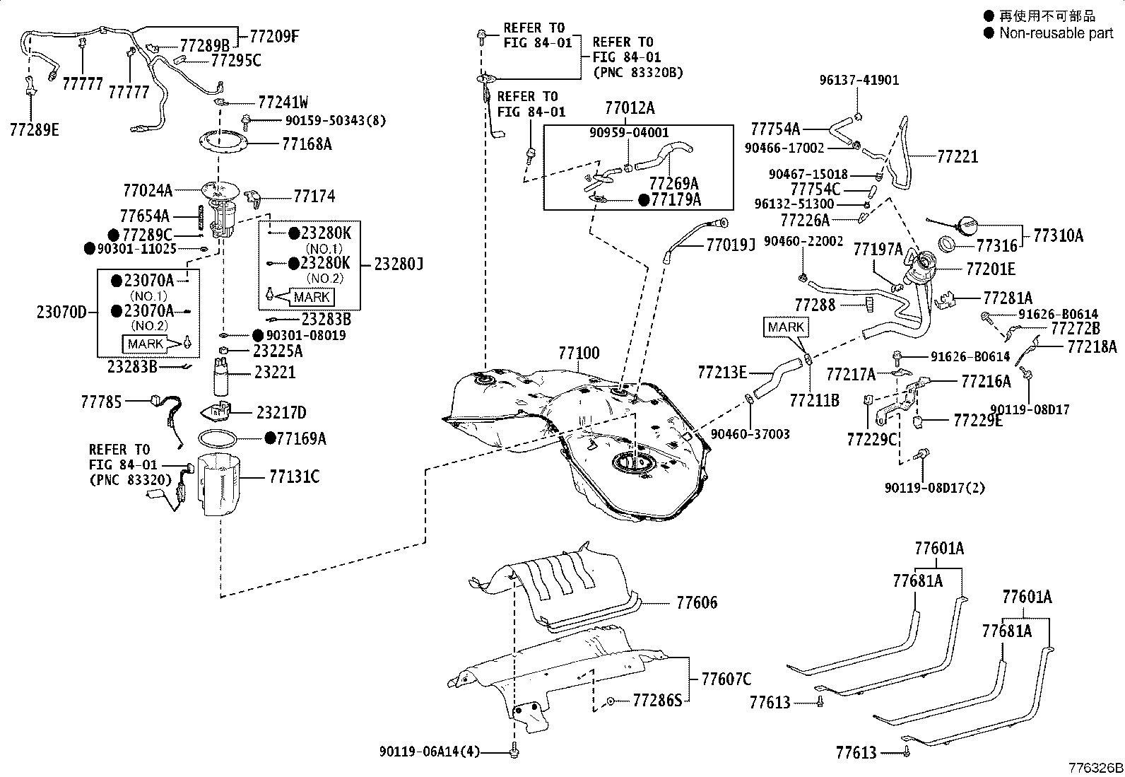 77209-11060 TUBE SUB-ASSY, FUEL TANK MAIN product image