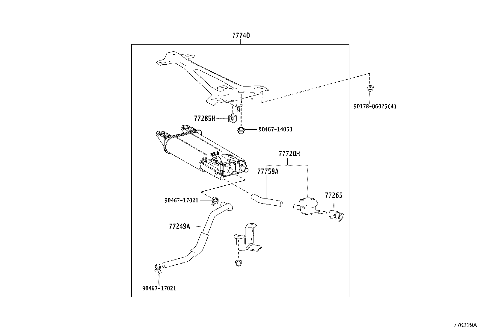77209-11060 TUBE SUB-ASSY, FUEL TANK MAIN product image