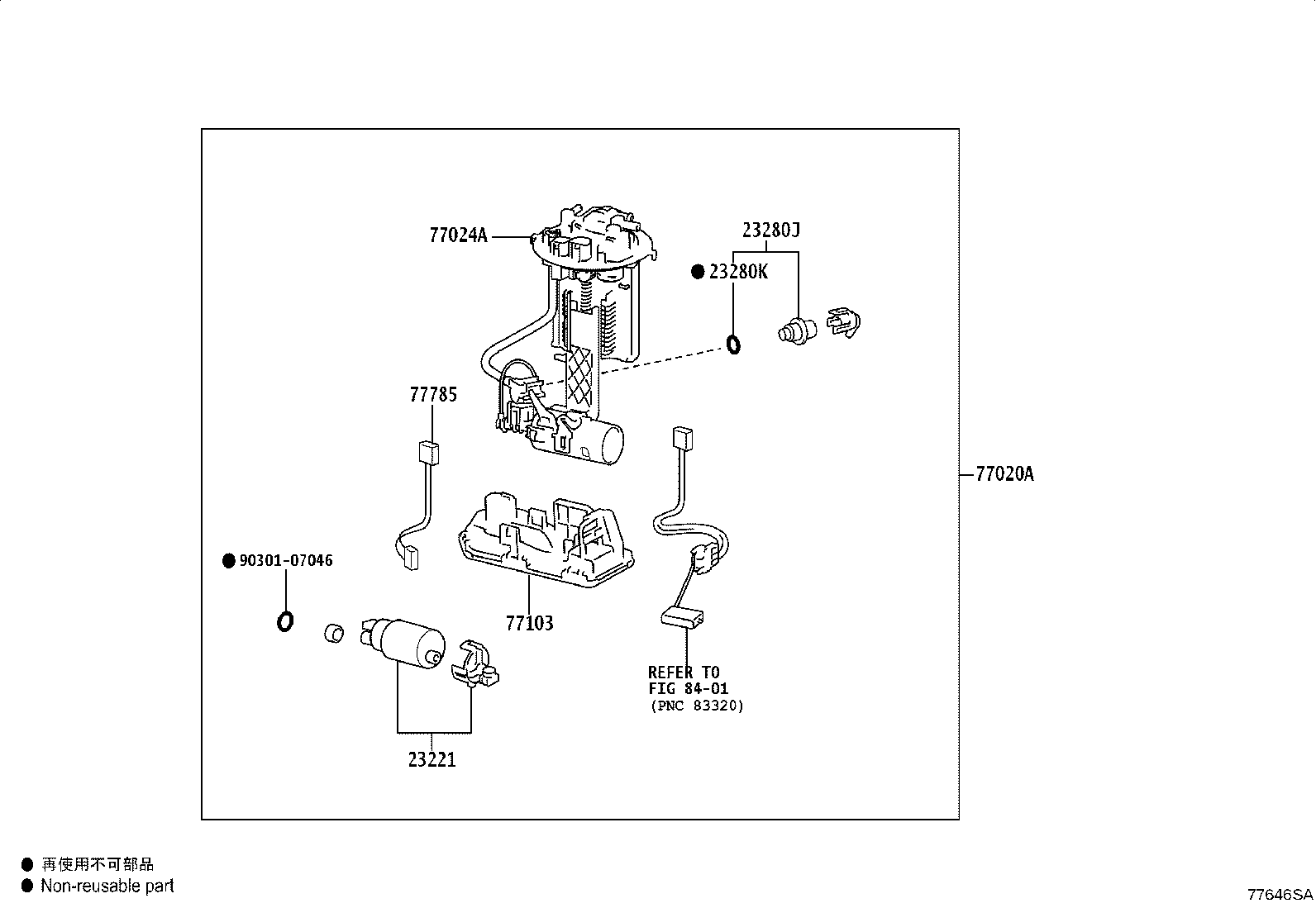 77027-52220 TUBE SUB-ASSY, FUEL EMISSION, NO.1 product image