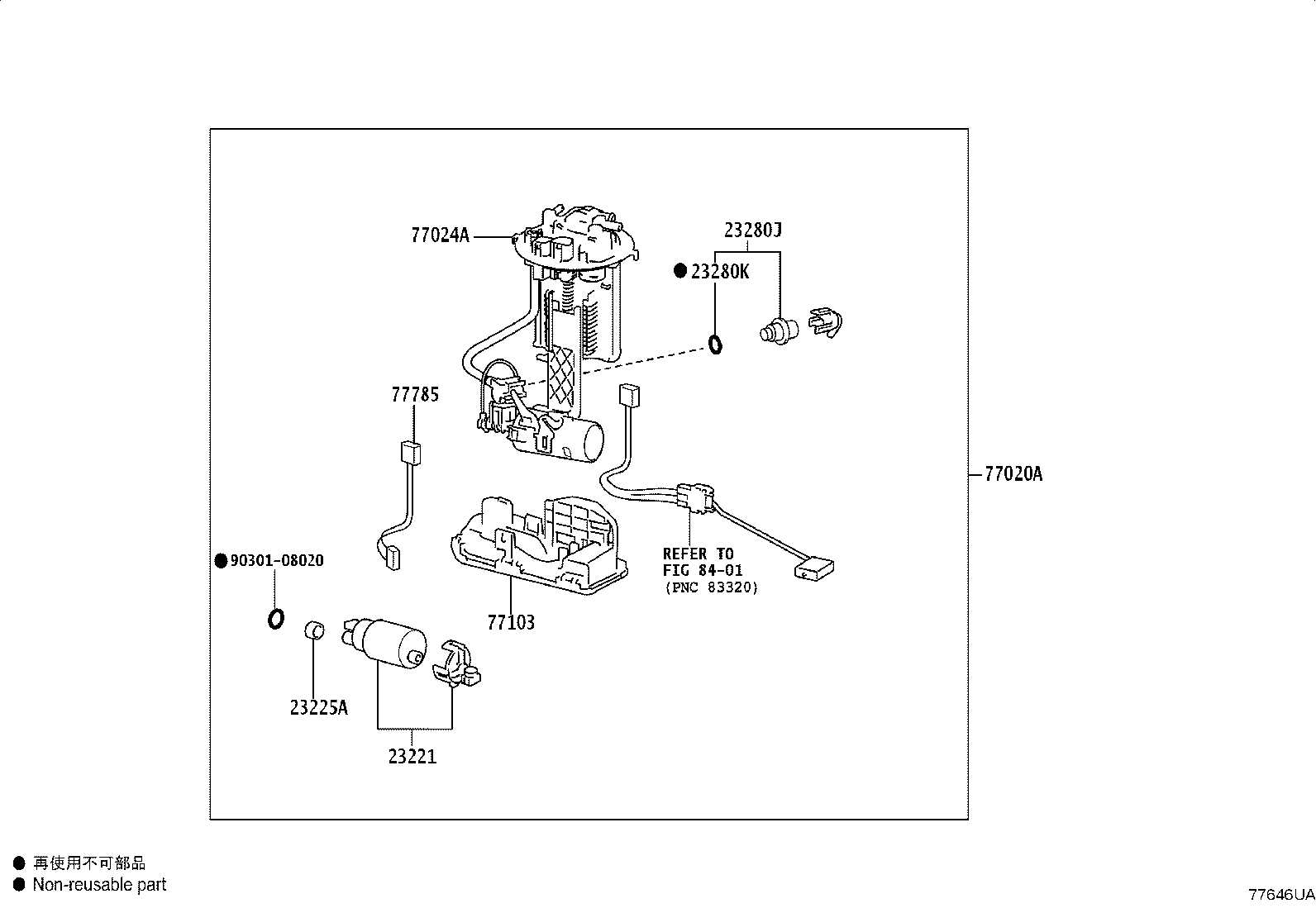77027-52220 TUBE SUB-ASSY, FUEL EMISSION, NO.1 product image