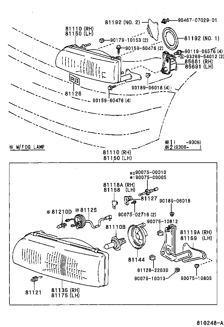81110-95D09 HEADLAMP ASSY, RH product image