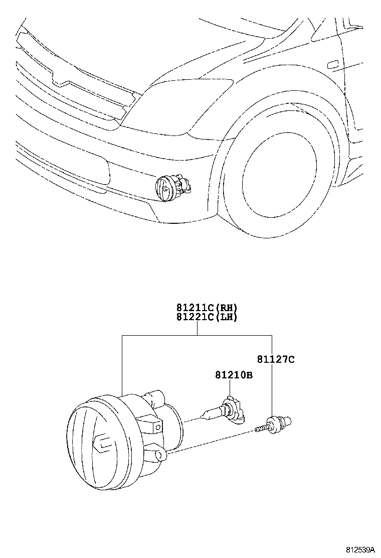 52125-52040 BRACKET, FOG LAMP MOUNTING, RH product image