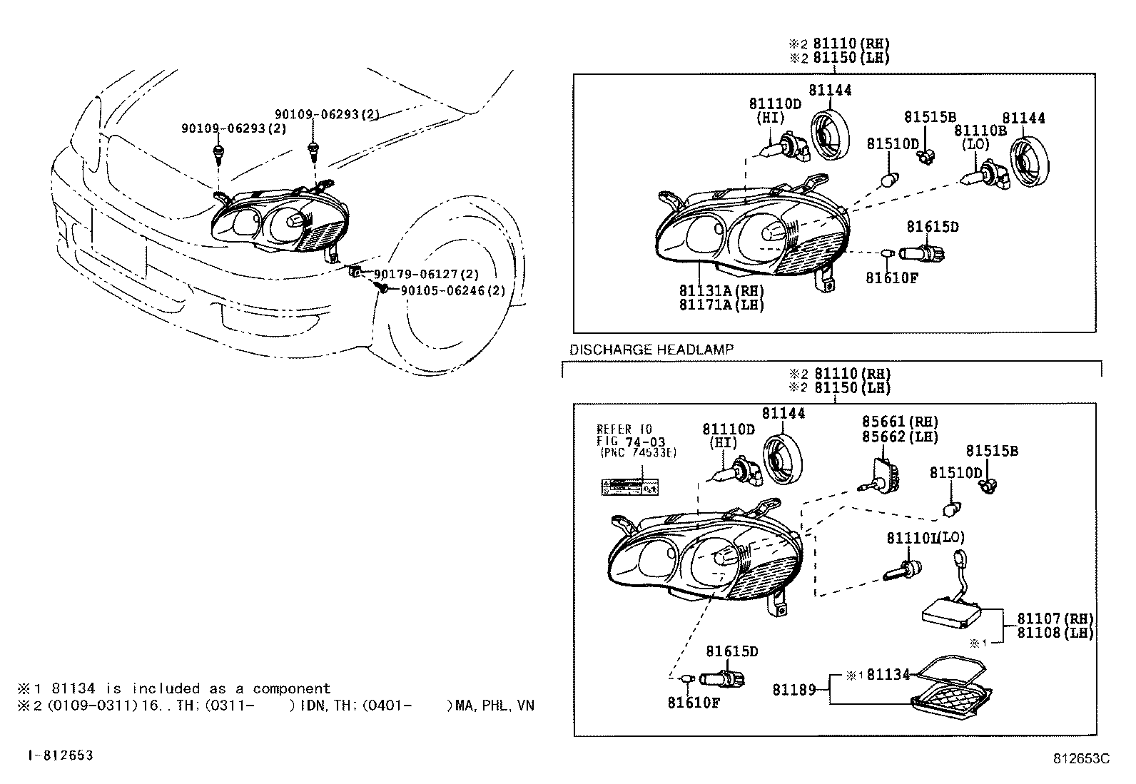 81110-02450 HEADLAMP ASSY, RH product image