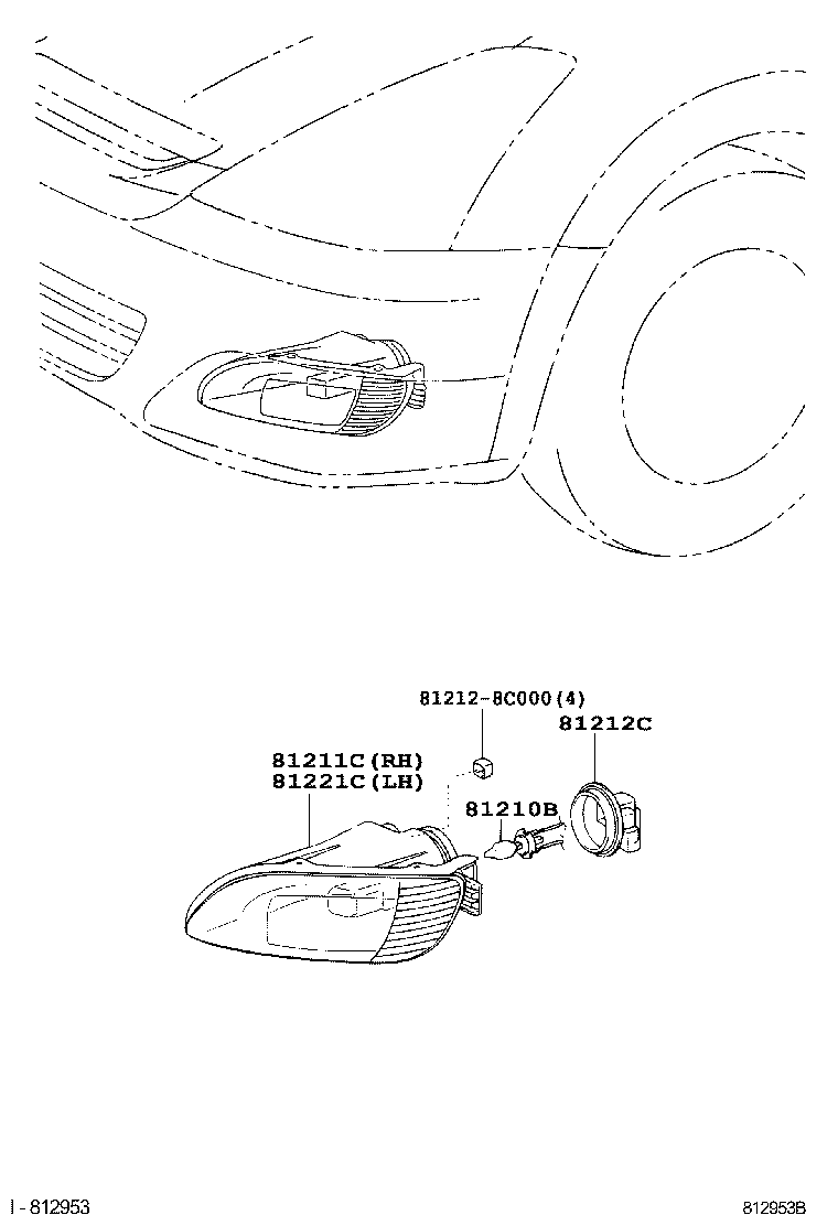 52125-0M010 BRACKET, FOG LAMP MOUNTING, RH product image