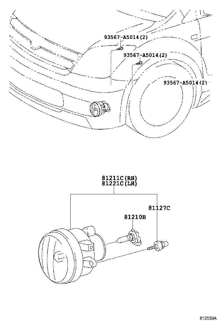 52125-52040 BRACKET, FOG LAMP MOUNTING, RH product image