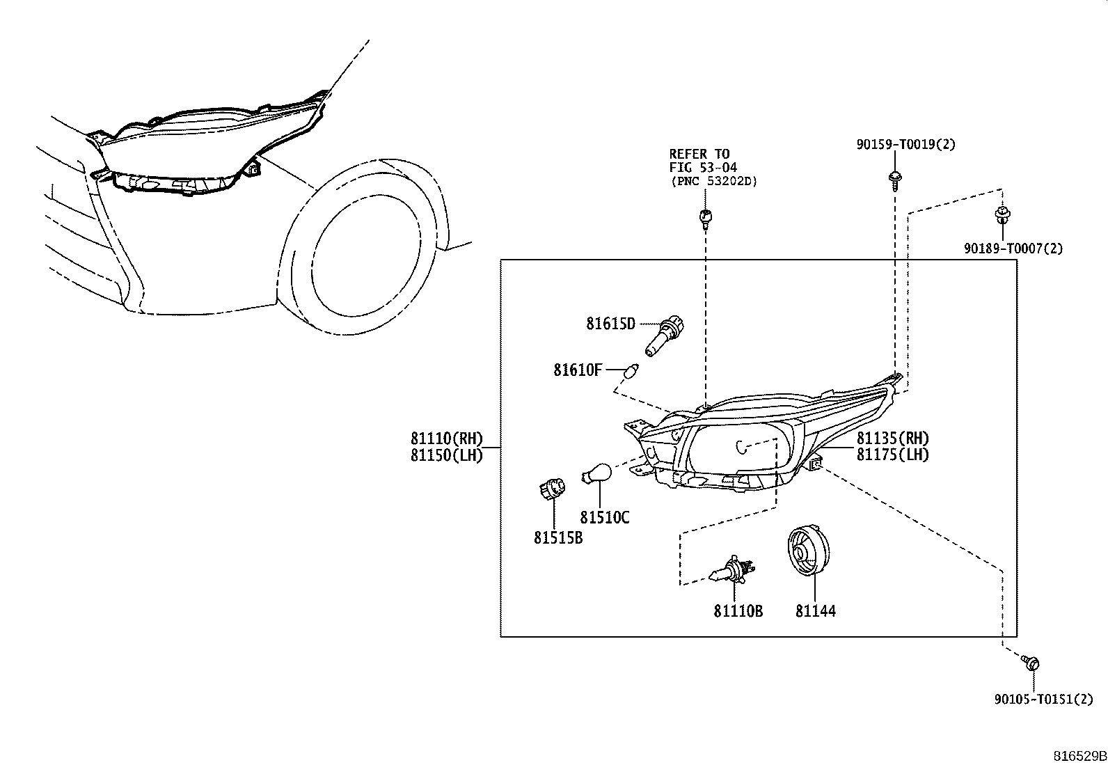 81110-0DF60 HEADLAMP ASSY, RH product image