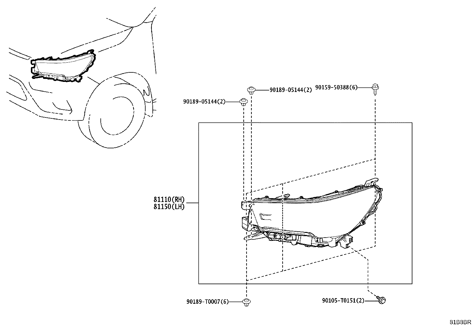 81110-YP451 HEADLAMP ASSY, RH product image