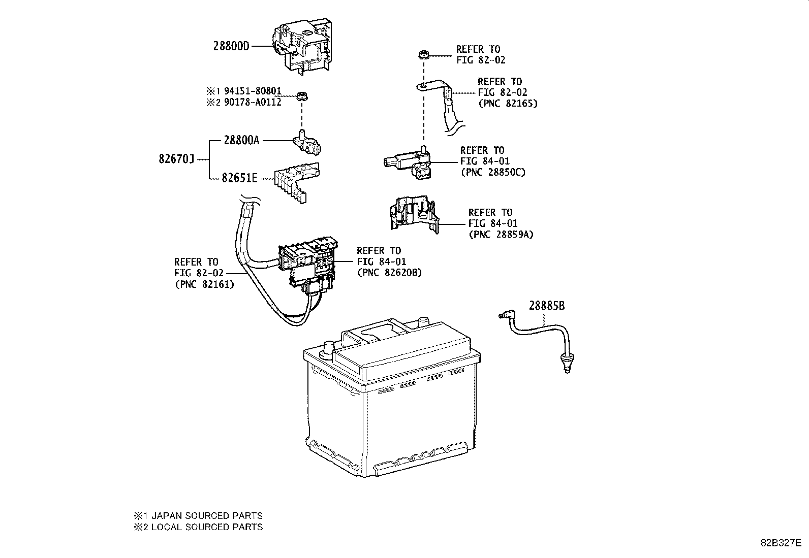 28885-0P030 HOSE, BATTERY product image