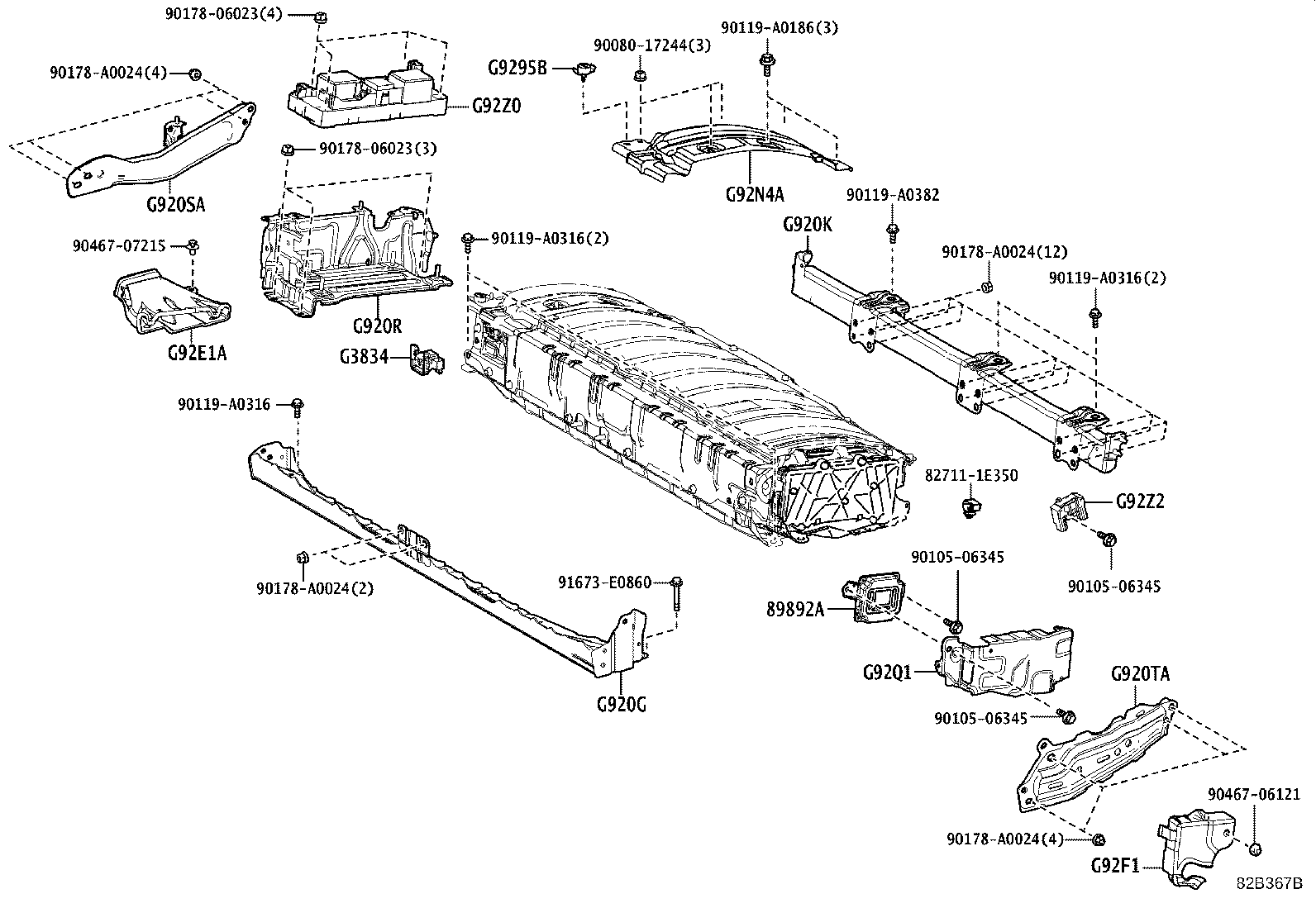 28885-0P030 HOSE, BATTERY product image