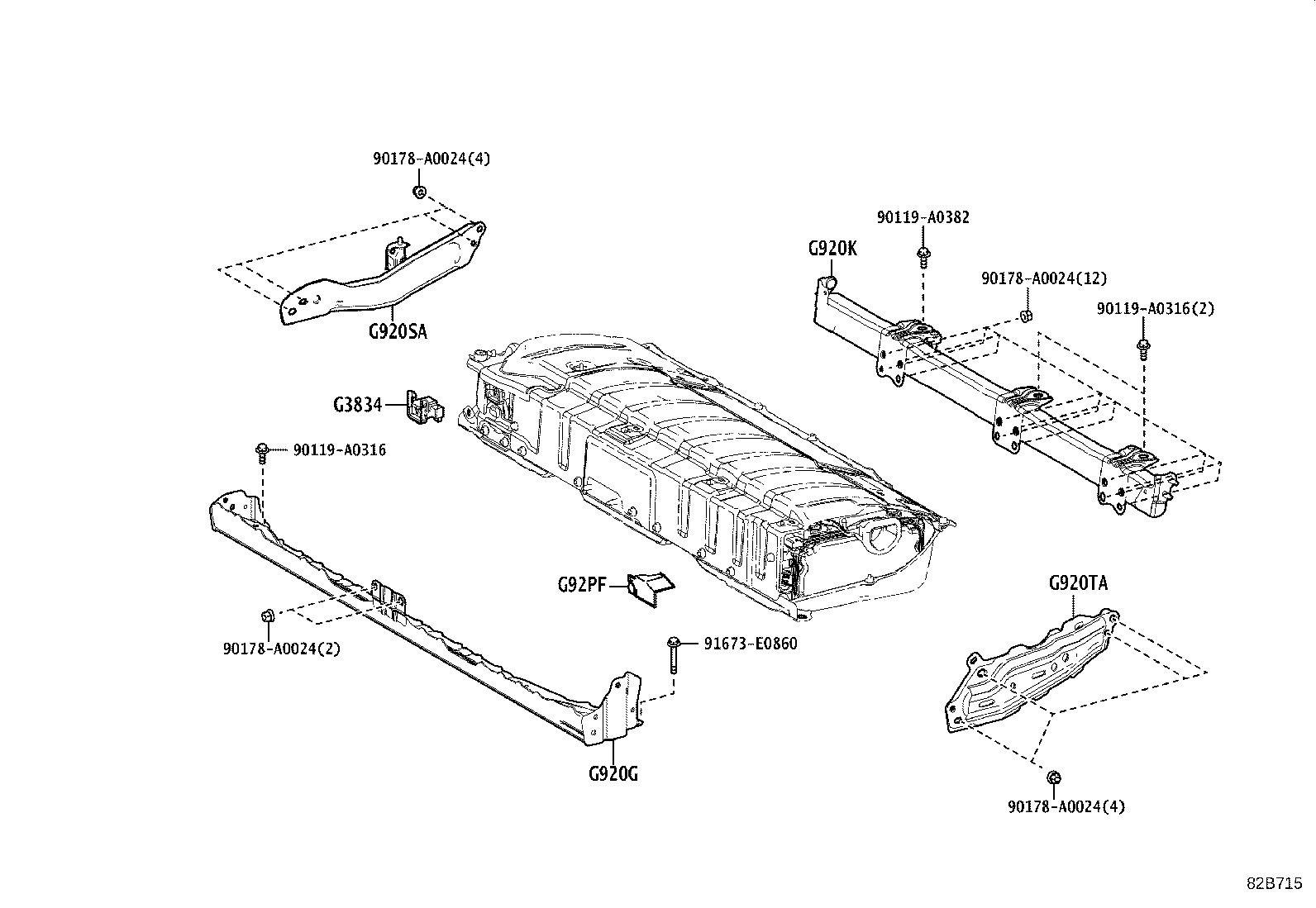 28885-0P030 HOSE, BATTERY product image
