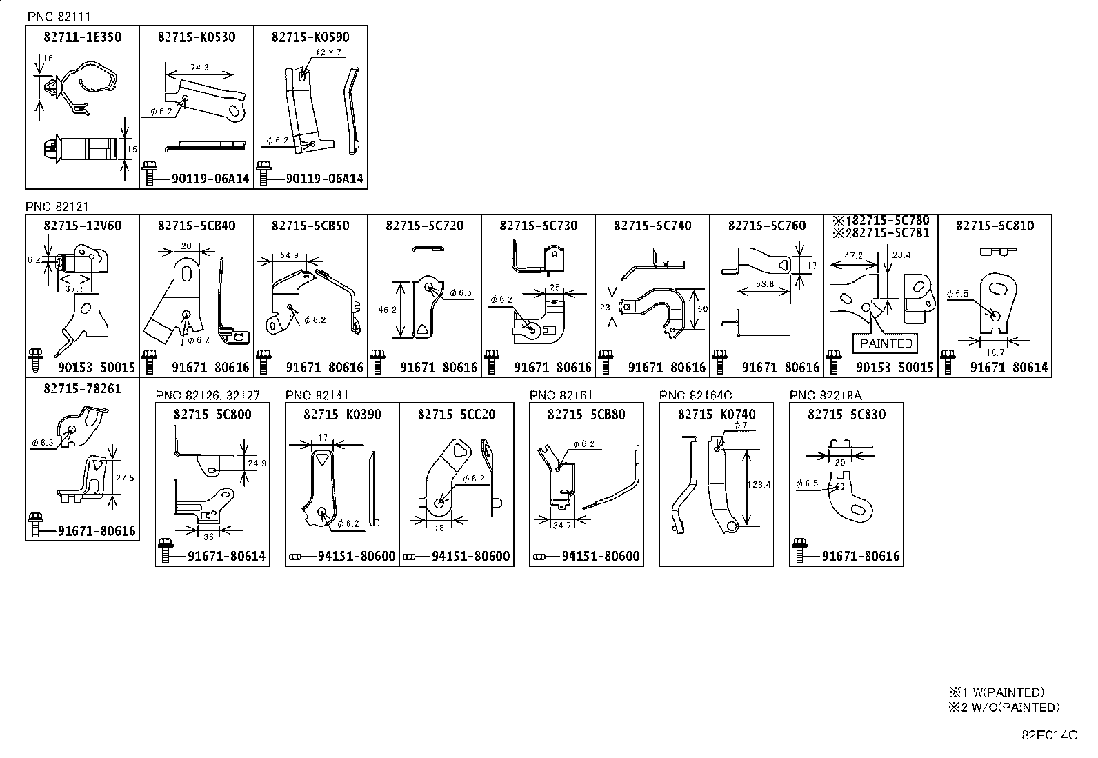 89348-50050 CLIP, ULTRASONIC SENSOR, REAR product image