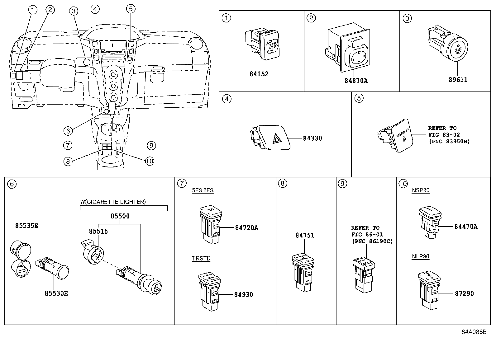 89428-12170 SWITCH, TEMPERATURE DETECT, NO.2 product image