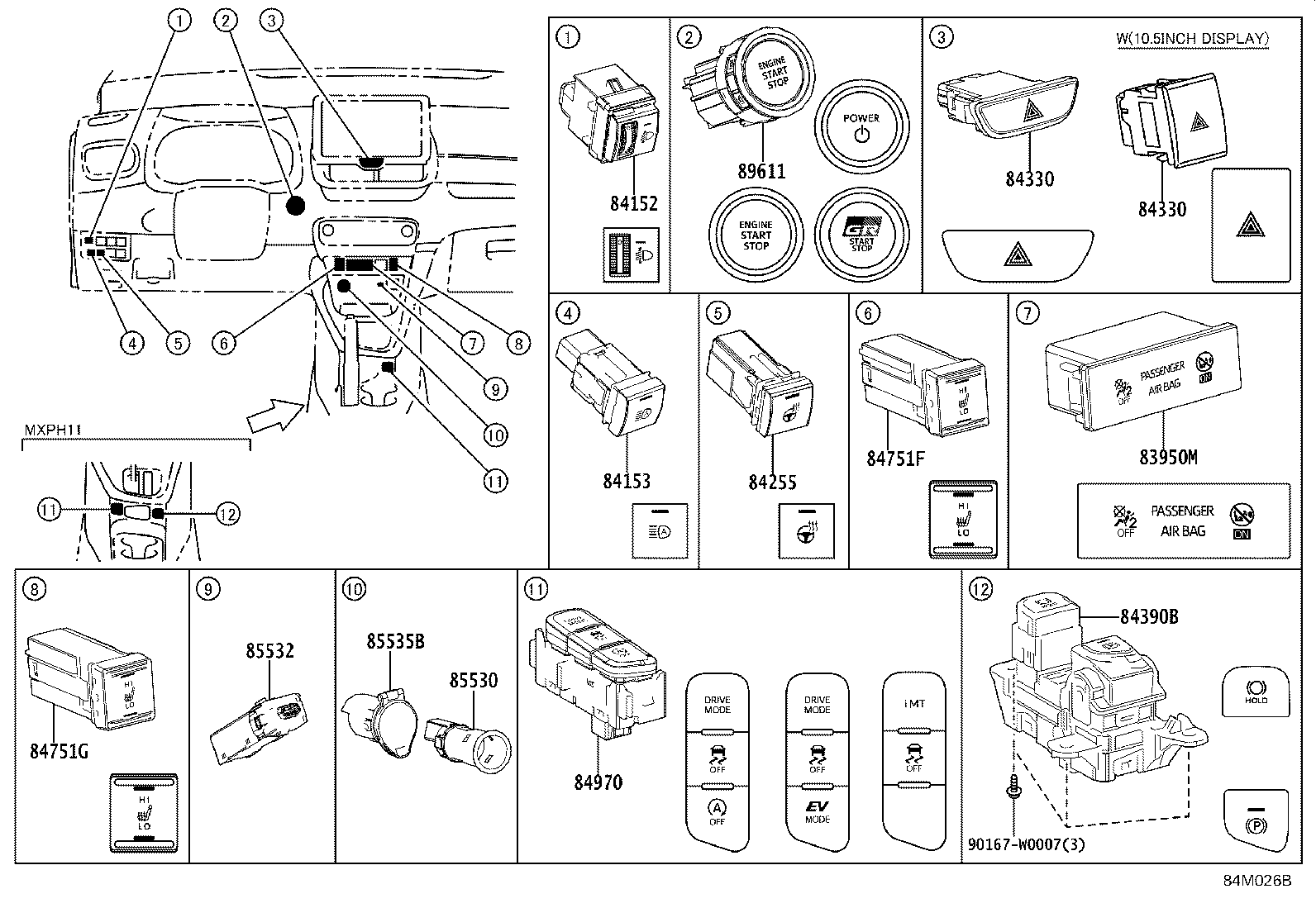 89422-33040 SENSOR, WATER TEMPERATURE product image