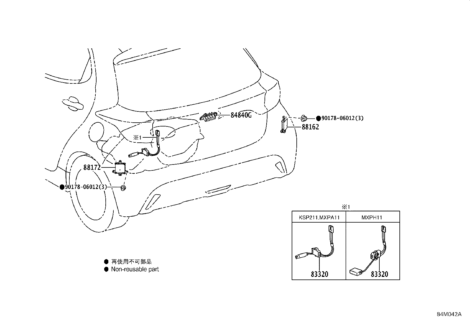 89422-33040 SENSOR, WATER TEMPERATURE product image