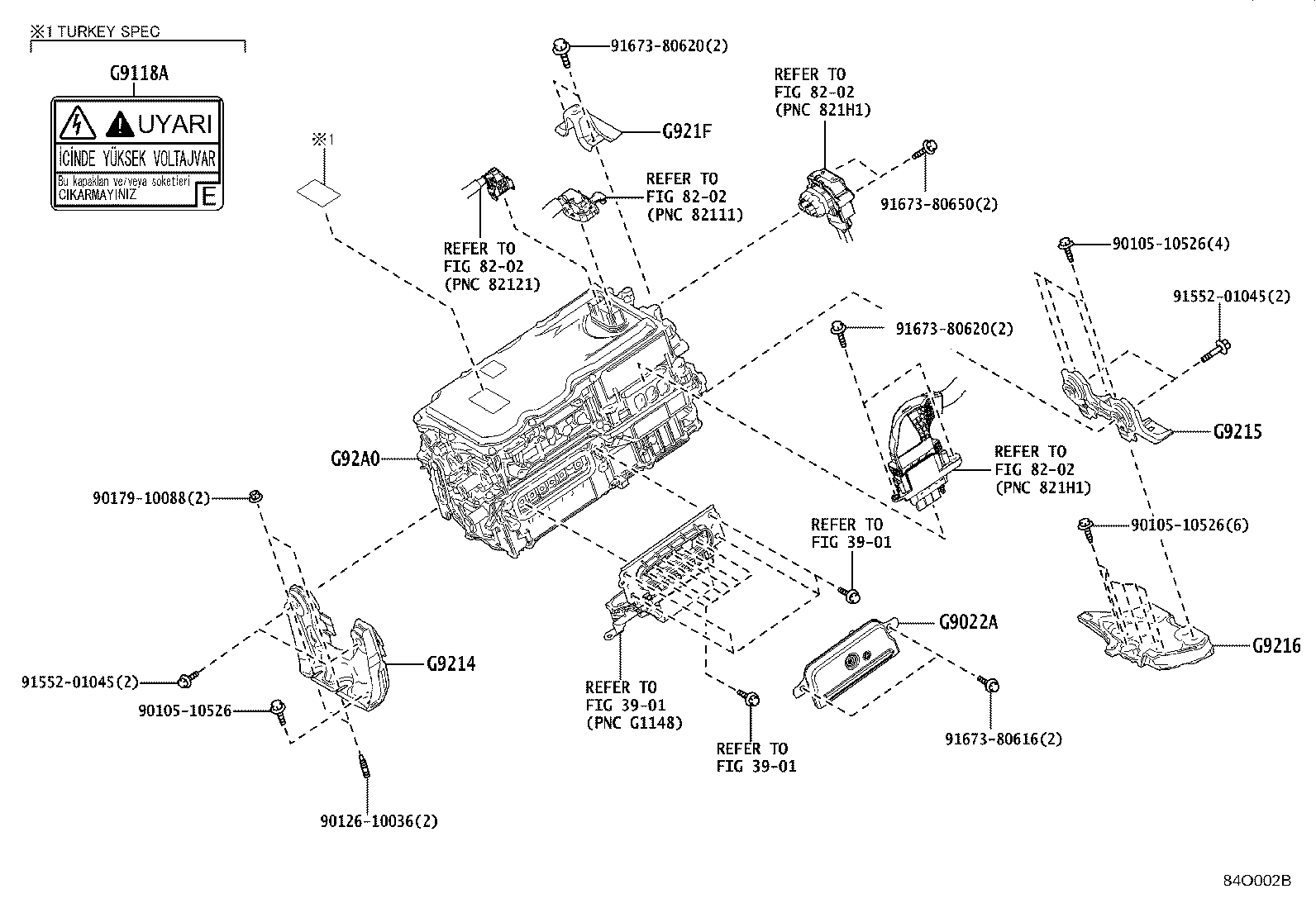 G92A0-42113 INVERTER ASSY, HYBRID MOTOR CONTROL product image