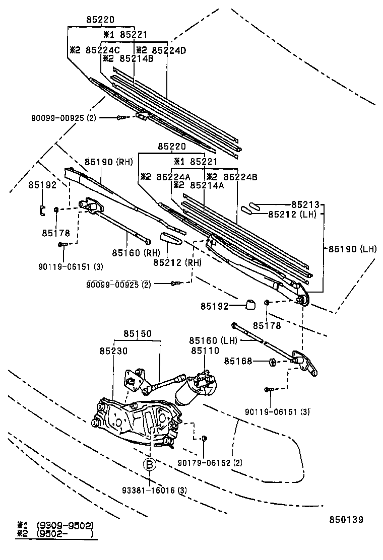 85214-28040 RUBBER, WIPER, RH product image