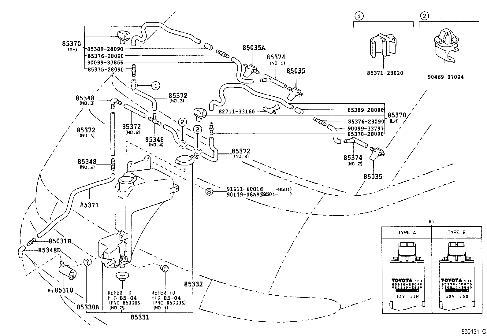 85315-28050 JAR SUB-ASSY, WINDSHIELD WASHER product image