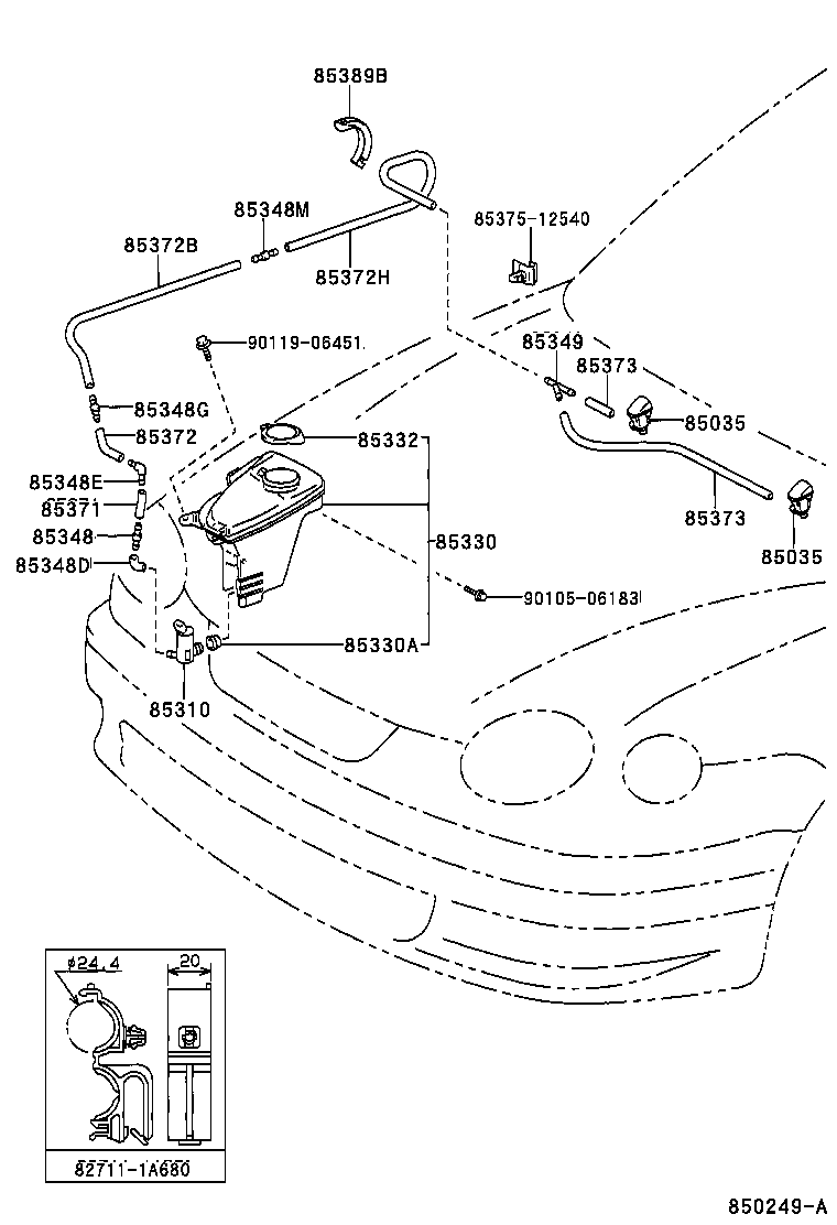 85315-02060 JAR ASSY, WINDSHIELD WASHER product image