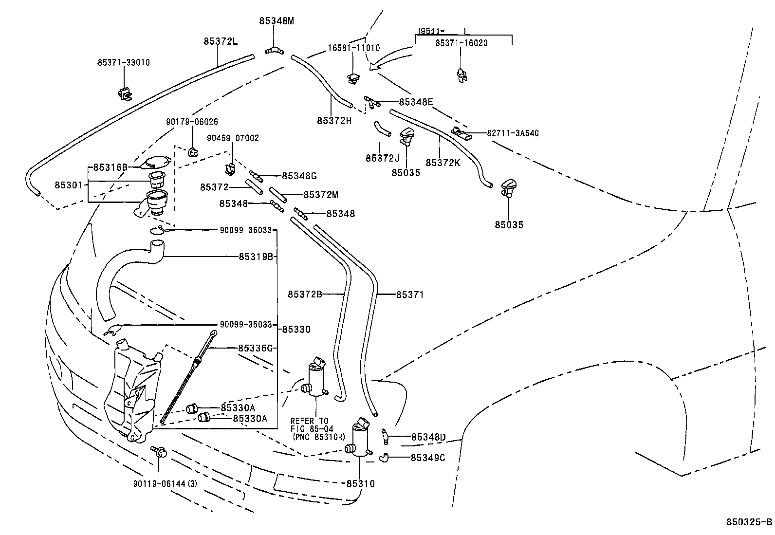 85315-42010 JAR ASSY, WINDSHIELD WASHER product image