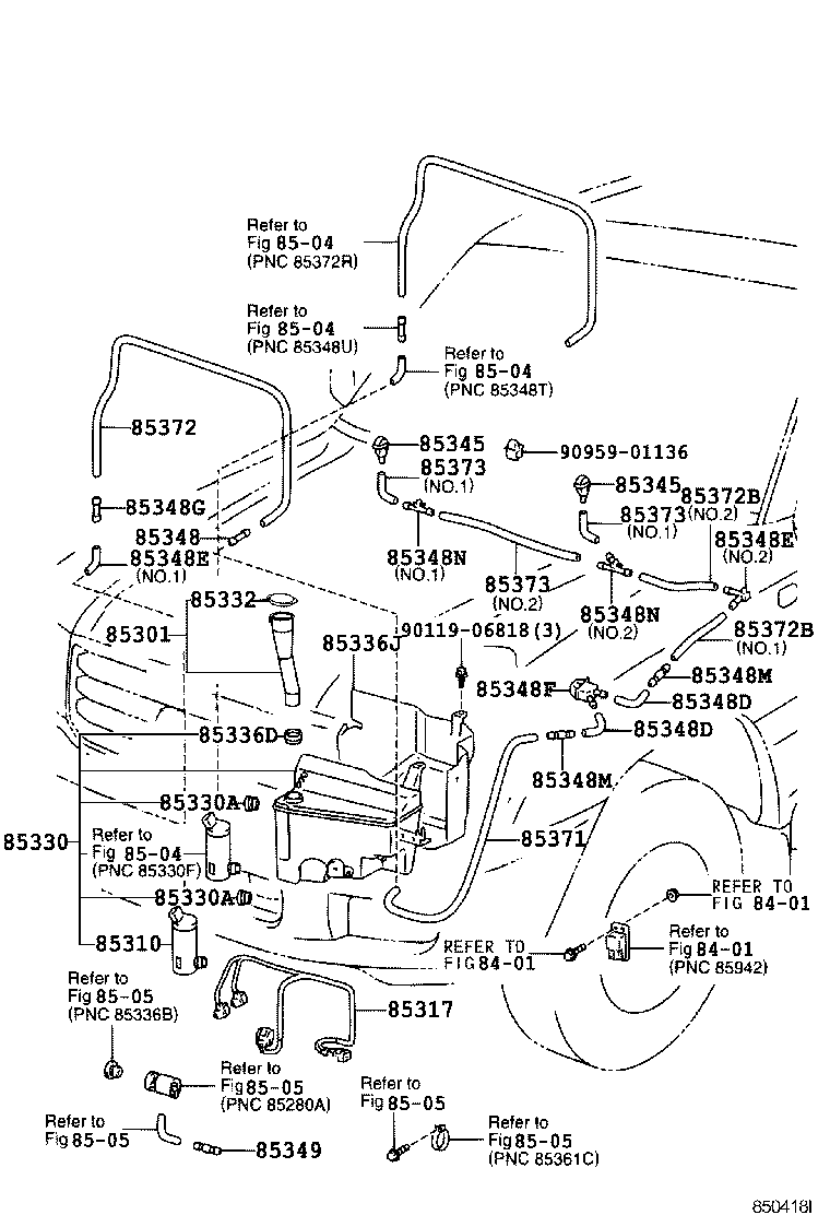 85315-60280 JAR ASSY, WINDSHIELD WASHER product image