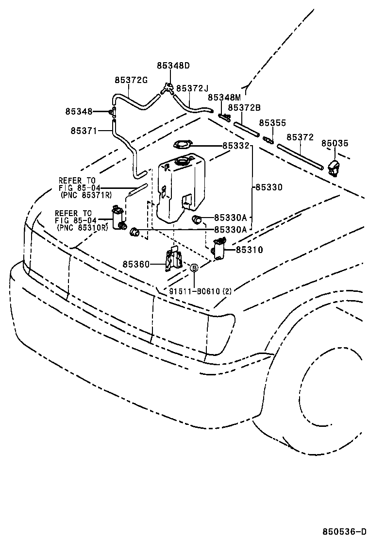 85315-0B020 JAR ASSY, WINDSHIELD WASHER product image