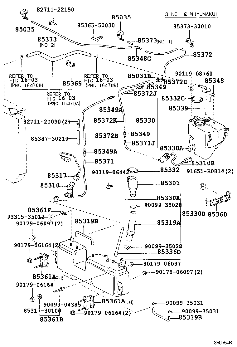 85330-30210 MOTOR & PUMP ASSY, WINDSHIELD WASHER product image