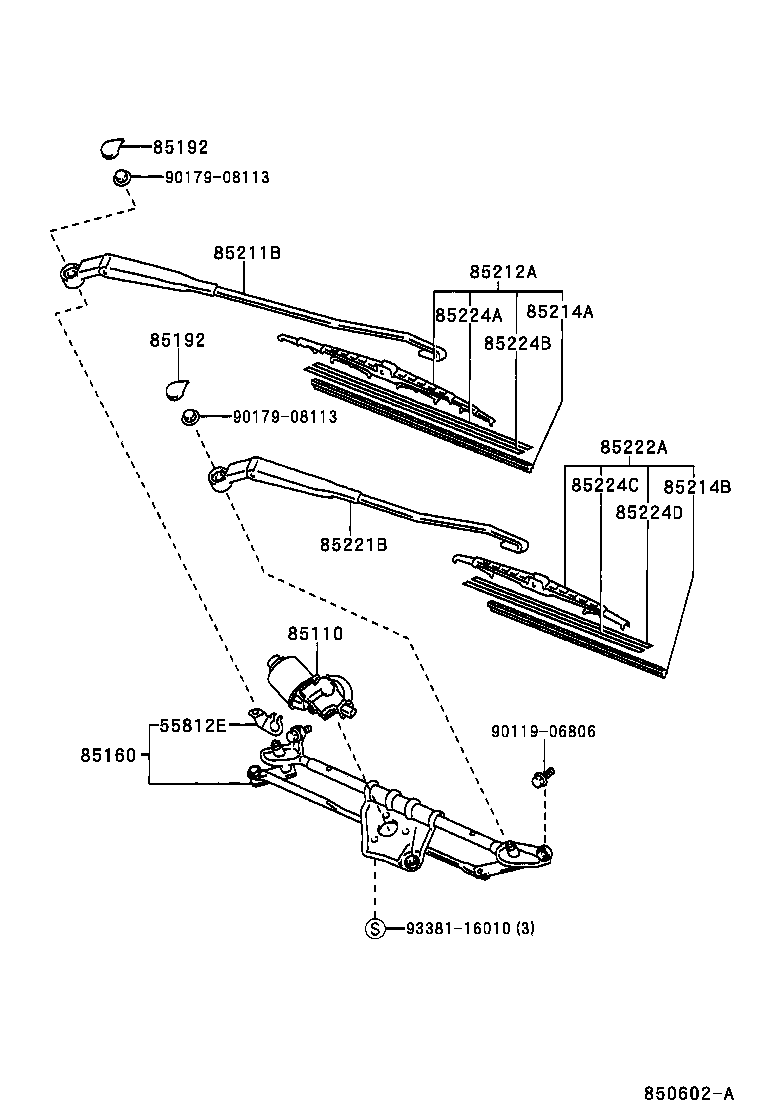 85214-44080 RUBBER, WIPER, RH product image