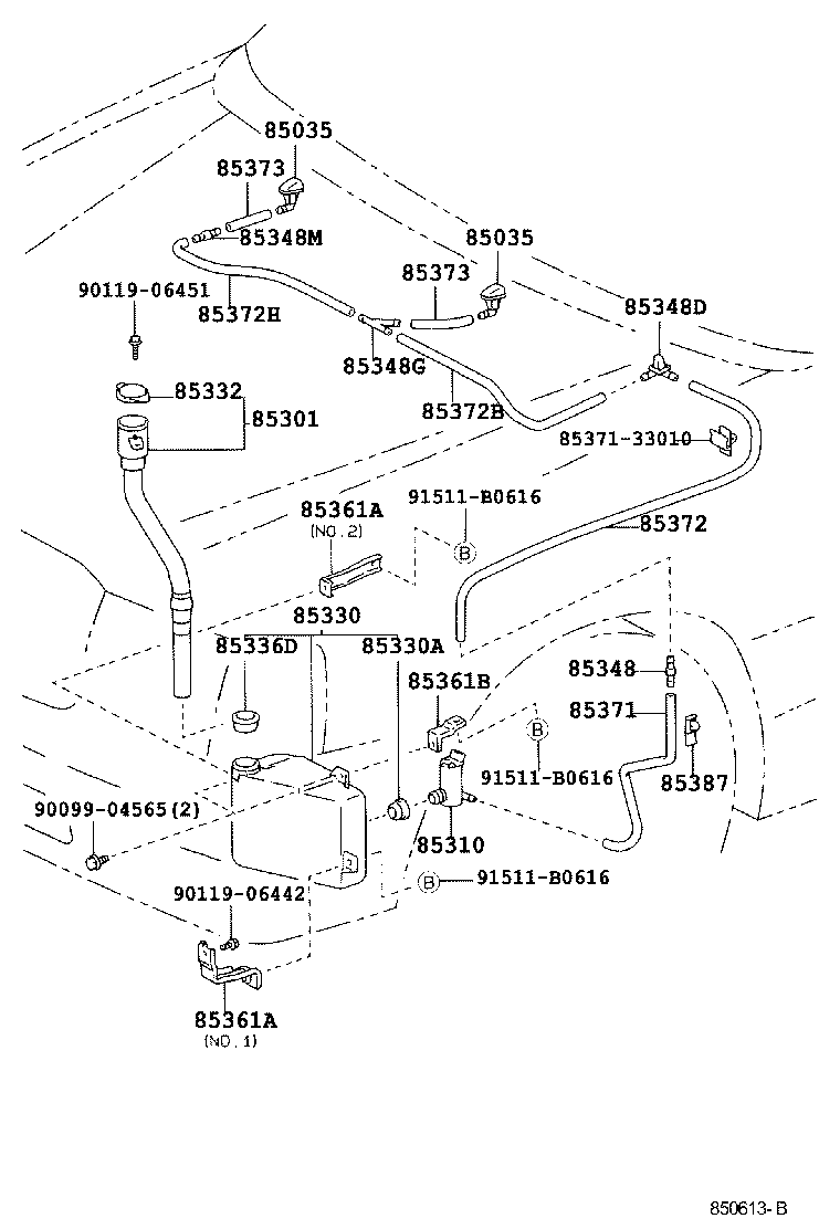 85315-43030 JAR ASSY, WINDSHIELD WASHER product image
