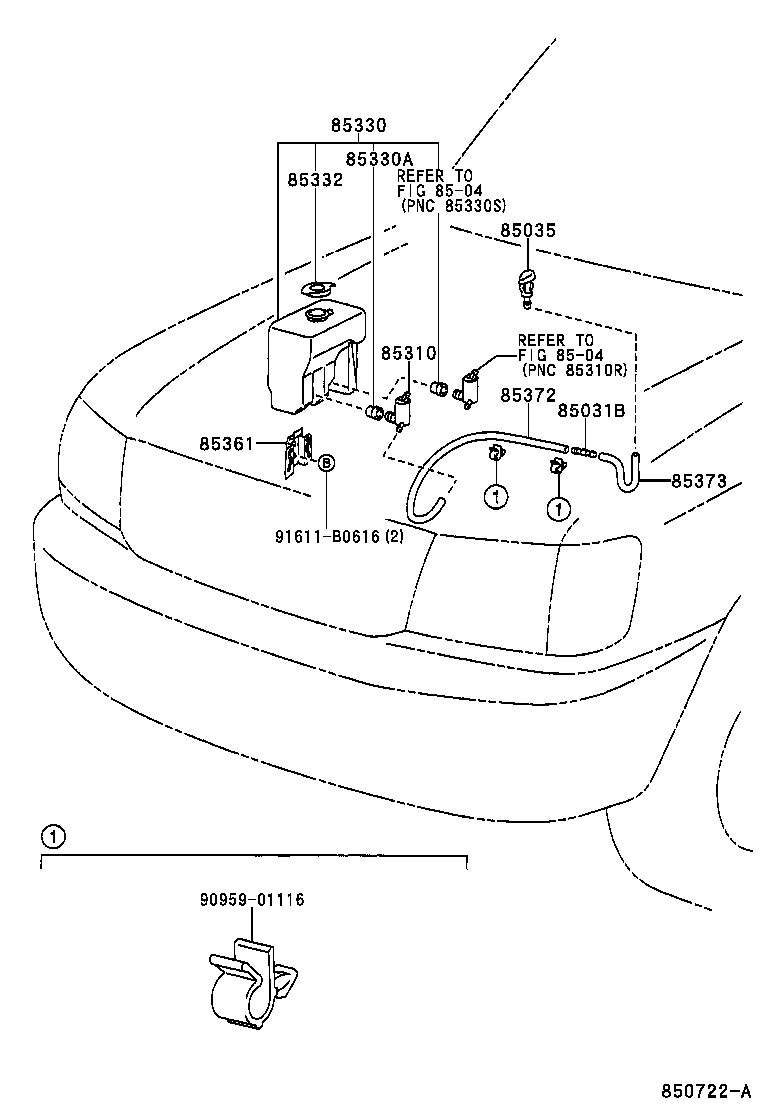 85315-0B090 JAR ASSY, WINDSHIELD WASHER product image