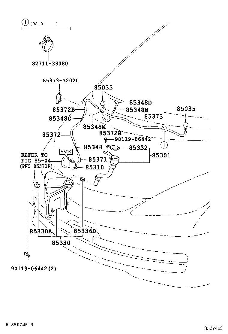 85355-28030 JAR ASSY, WINDSHIELD WASHER product image