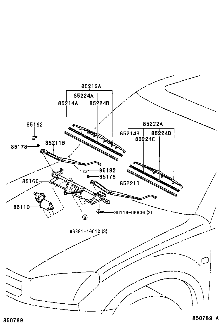 85214-30290 RUBBER, WIPER, RH product image