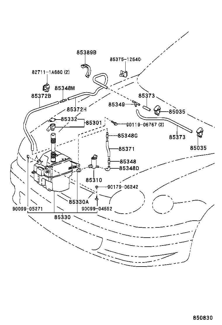 85315-12430 JAR ASSY, WINDSHIELD WASHER product image