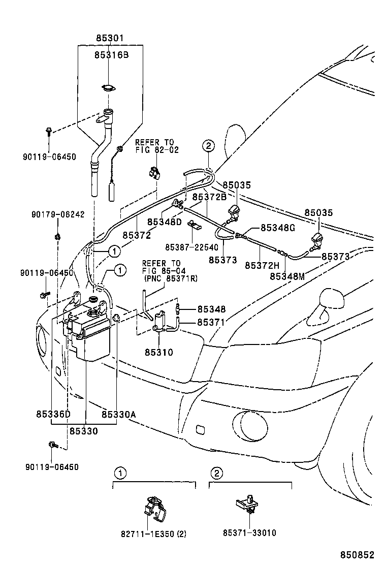 85315-48080 JAR ASSY, WINDSHIELD WASHER product image