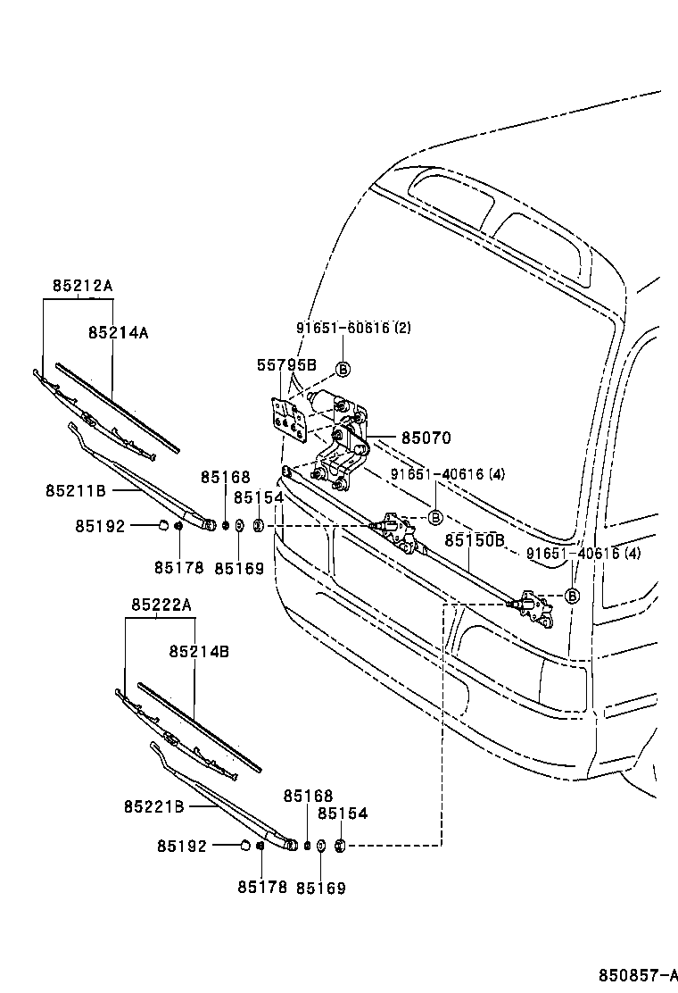 85214-36020 RUBBER, WIPER, RH product image