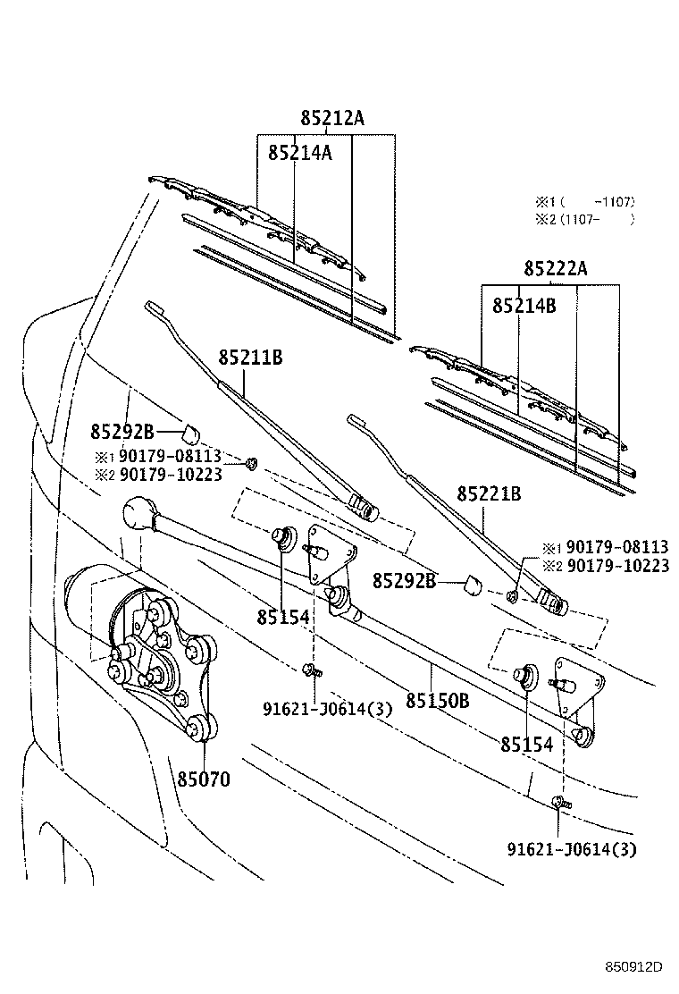 85212-37091 BLADE, FR WIPER, RH product image