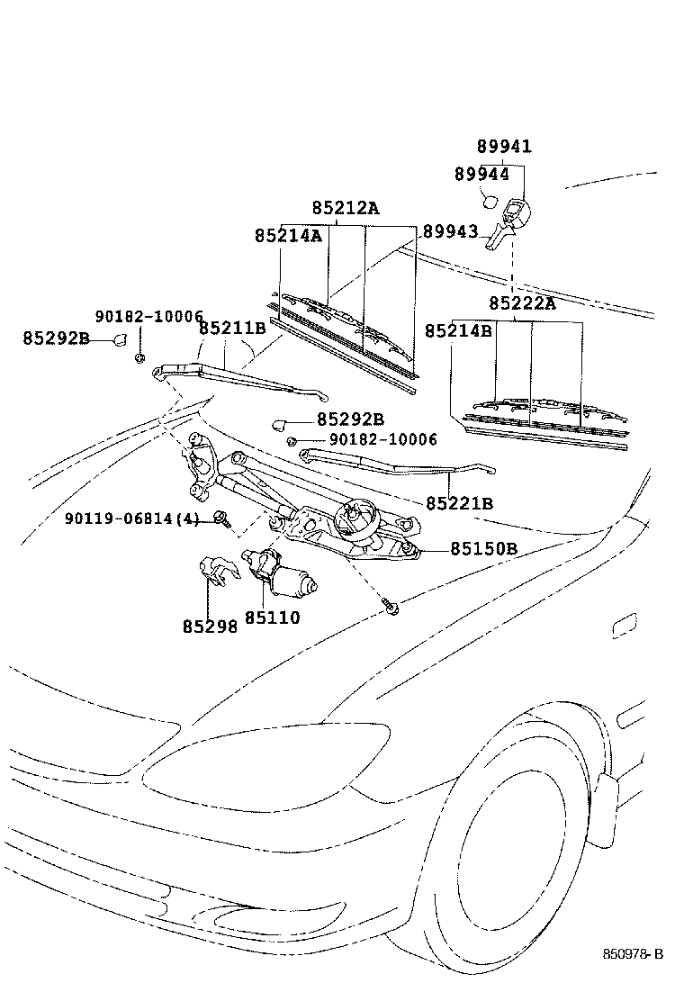 85212-48040 BLADE, FR WIPER, RH product image