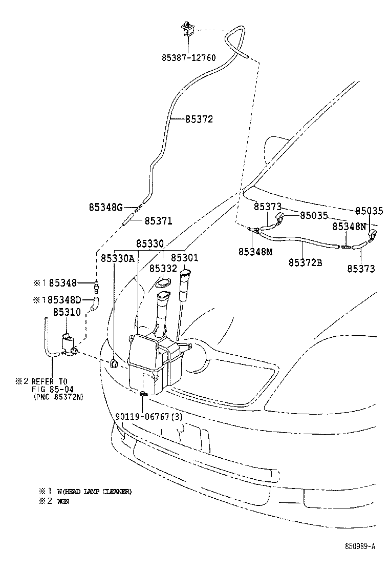 85315-02070 JAR ASSY, WINDSHIELD WASHER product image
