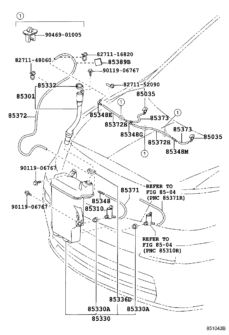 85315-58010 JAR ASSY, WINDSHIELD WASHER product image